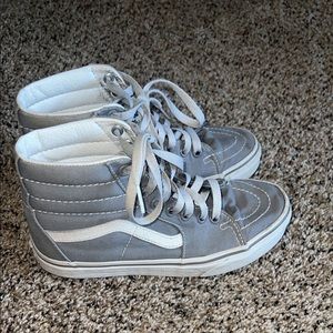 Gray high top vans